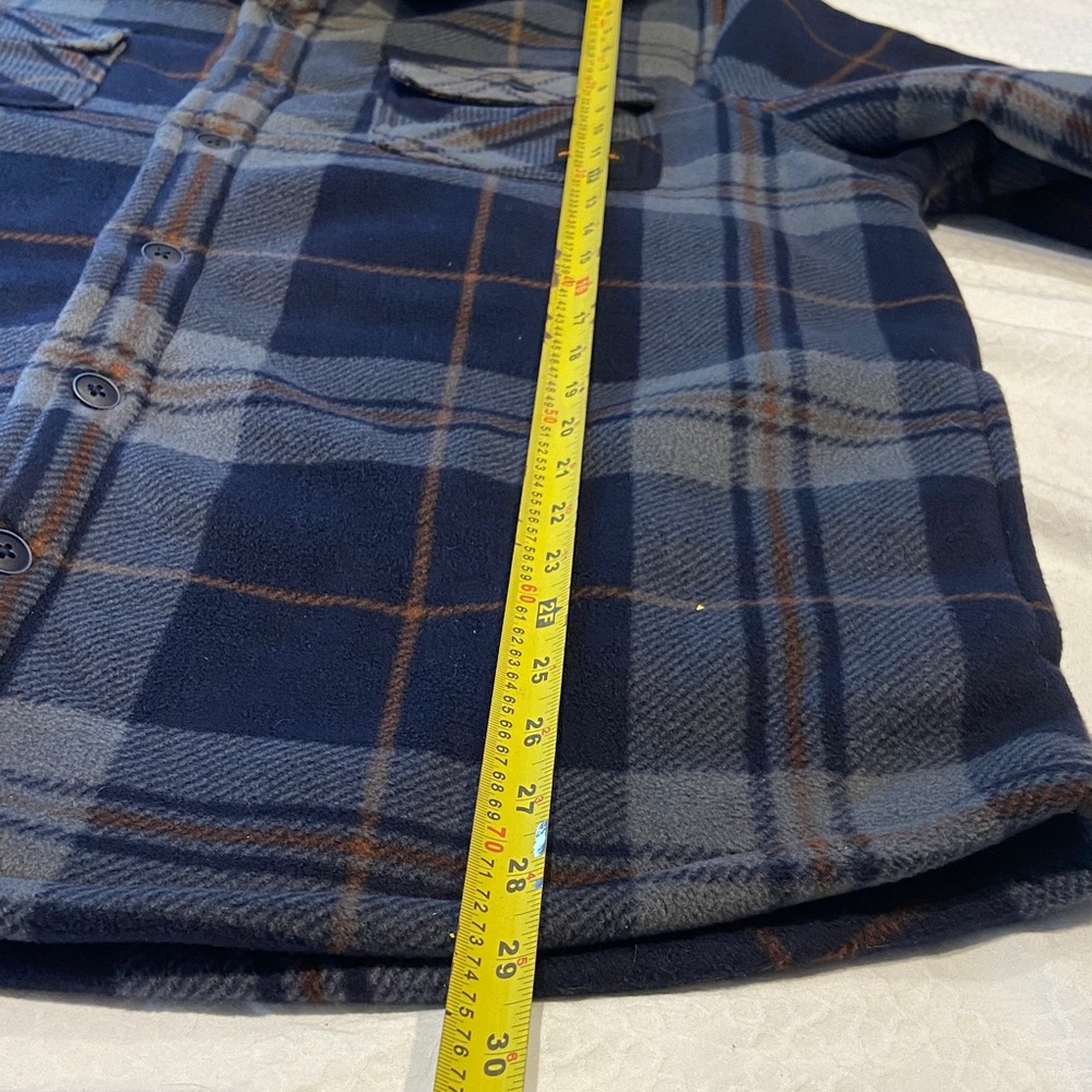 Realtree Blue and Gray Plaid Casual Button Down Shirt - Picture 13 of 13